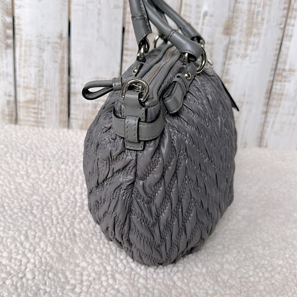 Coach 1941 Grey Nylon Madison Satchel 70th Anniversary purse handbag - Picture 6 of 12